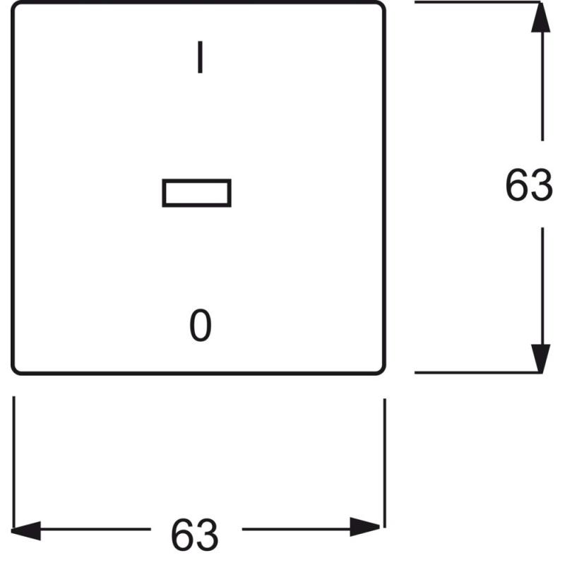 Thumbnail - Busch-Jaeger, Zubehör Schalterprogramm, Wippe mit Aufdruck mit kleiner roter 2CKA001751A2961