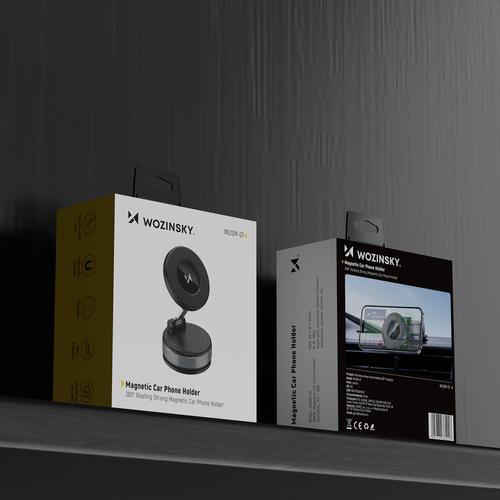 Actual product image Wozinsky WUSM-01 Magnetische Autohalterung für Armaturenbrett/Windschutzscheibe - Schwarz