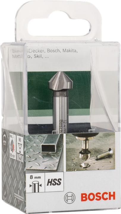 Produktbild Bosch Zubehör Kegelsenker HSS 3-Schneiden, DIN 335 D= 12,4 mm M 6 (8 mm)