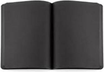 Actual product image Nuuna Not White L LIGHT, black (22 x 16.5 cm, Plain, Soft cover)