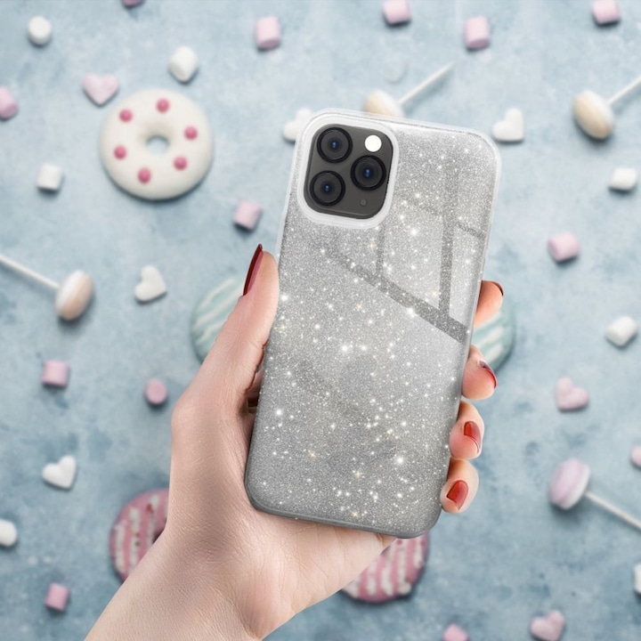 Produktbild Forcell Back panel cover OEM SHINING Case for XIAOMI Redmi 12C silver (Xiaomi Redmi 12C)