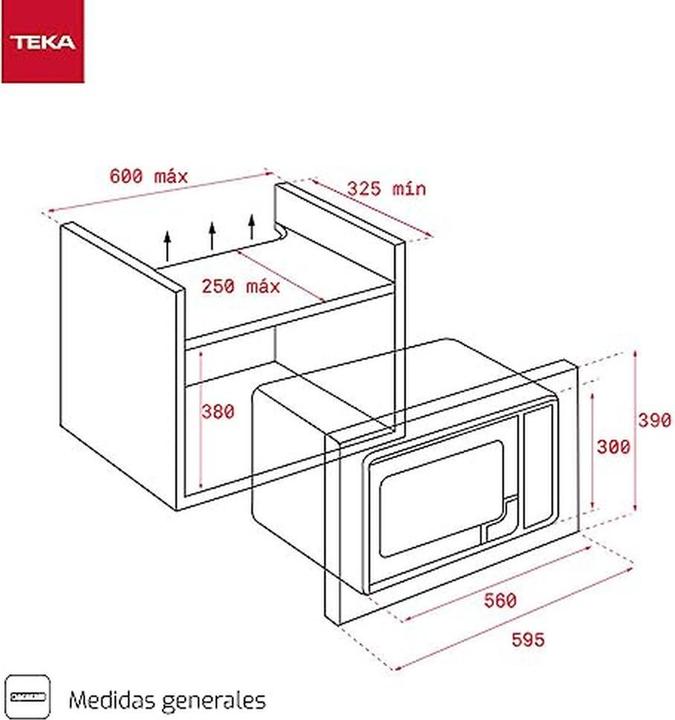 Image du produit Teka ML 8200 BIS Gril intégré micro ondes Noir (20 l)