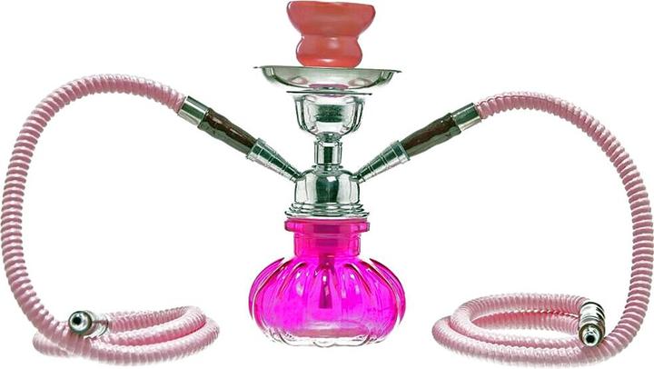Immagine prodotto G-Rollz Zucca | Narghilè 2 tubi 24cm Rosa (24 cm)