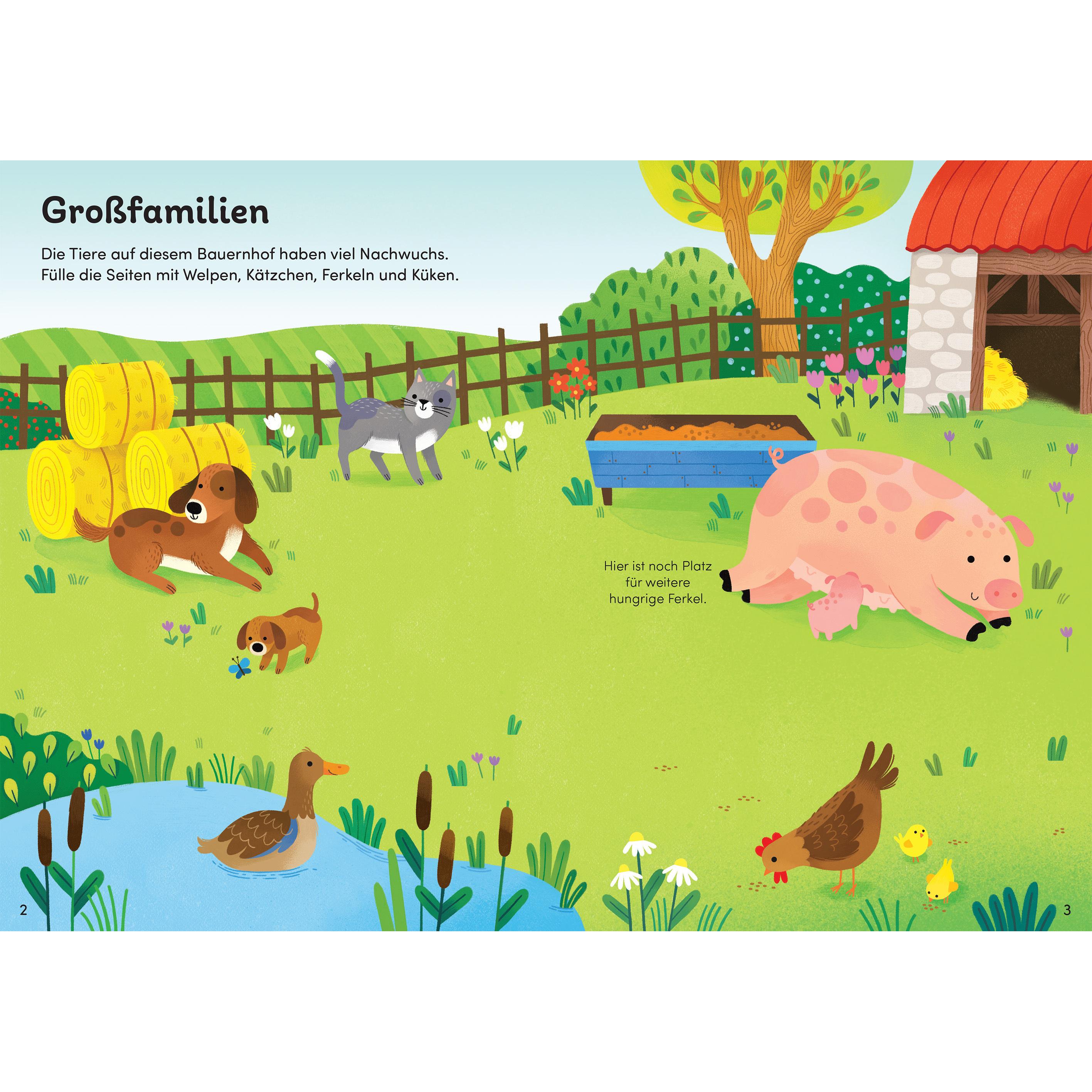 Thumbnail - Usborne Publishing, Sticker, Mein Immer-wieder-Stickerbuch: Tierkind