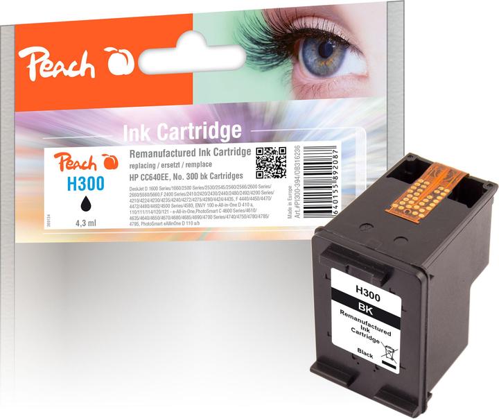 Produktbild Peach Tinte HP CC640EE, Nr. 300 (BK)