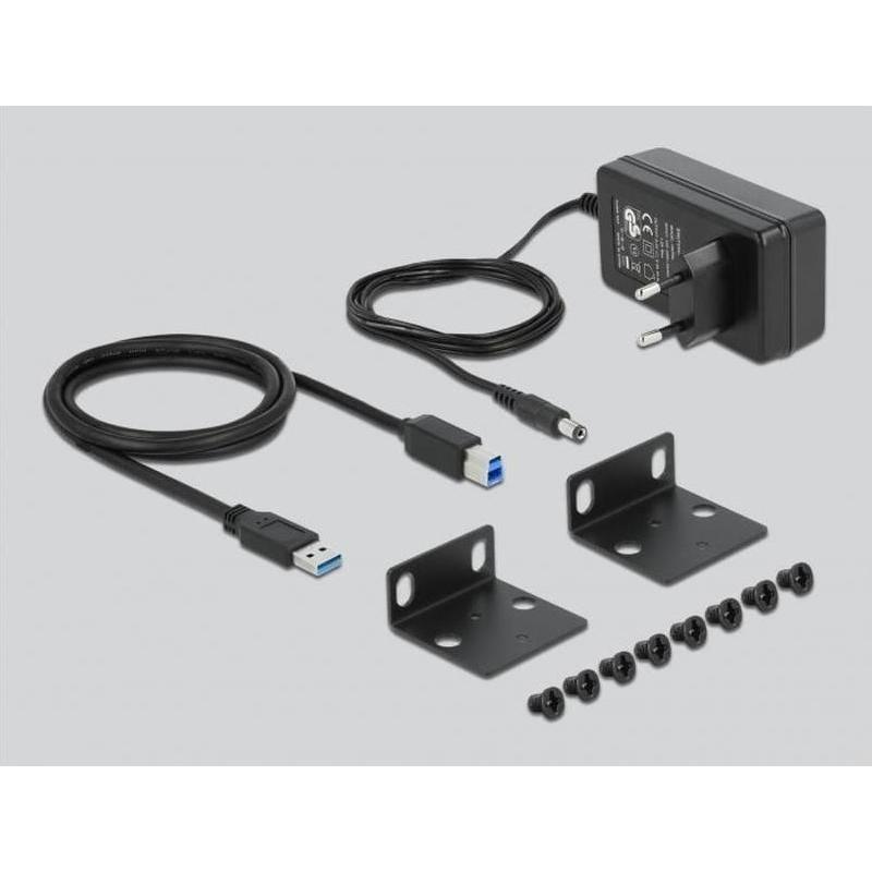 Thumbnail - Delock USB 3.2 Hub (USB-B, 10 Ports), Dockingstation + USB Hub, Schwarz