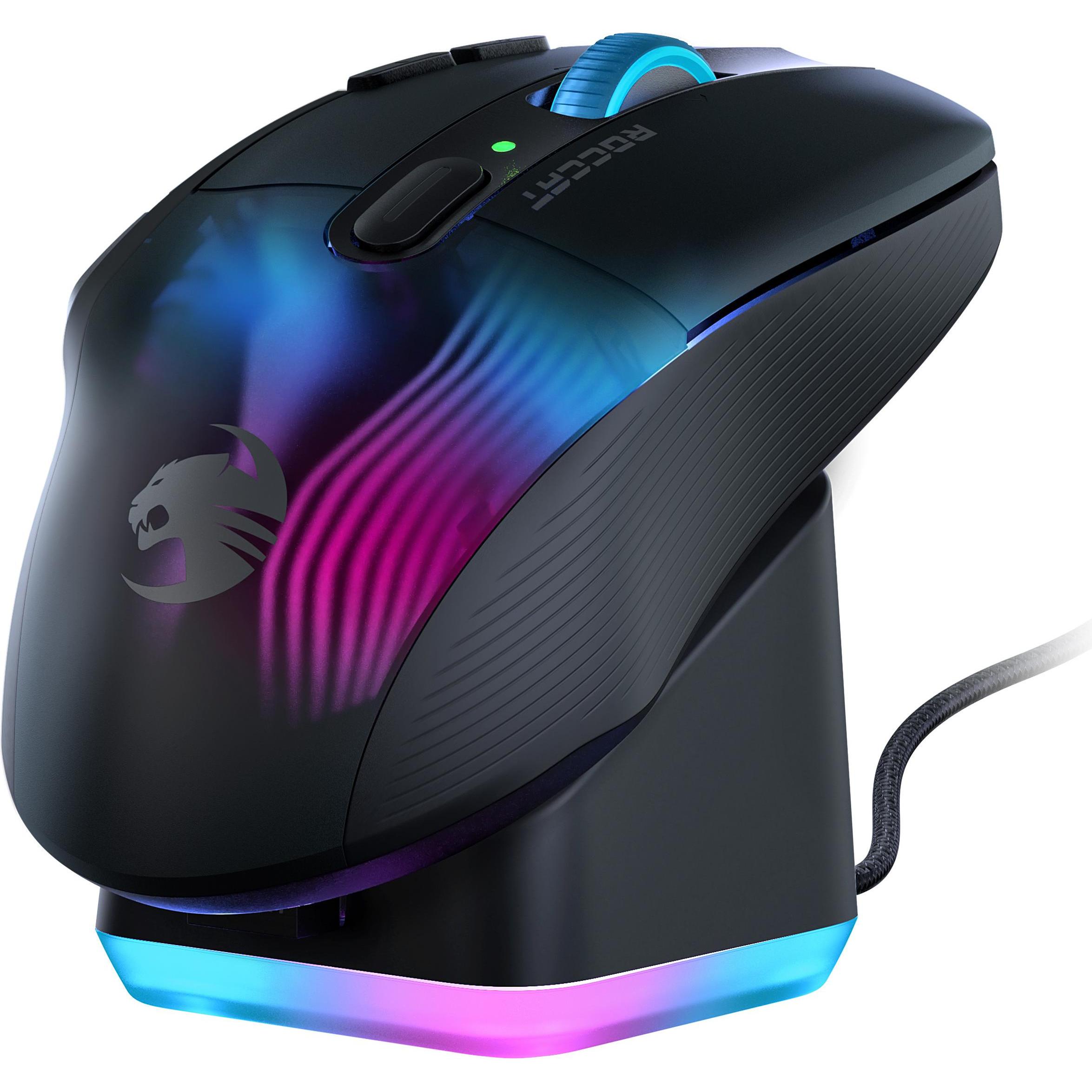 Thumbnail - Roccat Kone XP Air (Kabellos, Kabelgebunden), Maus, Schwarz