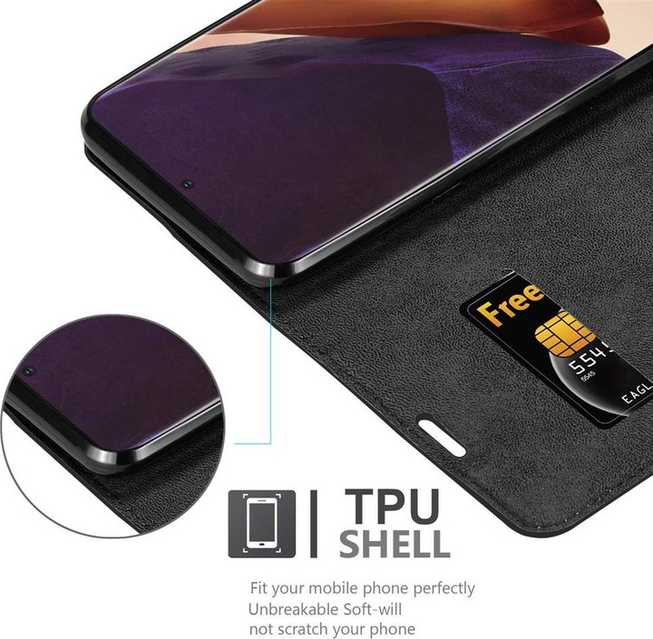 Actual product image Cadorabo Book Invisible Magnet Cover (Samsung Galaxy Note 20 Ultra)