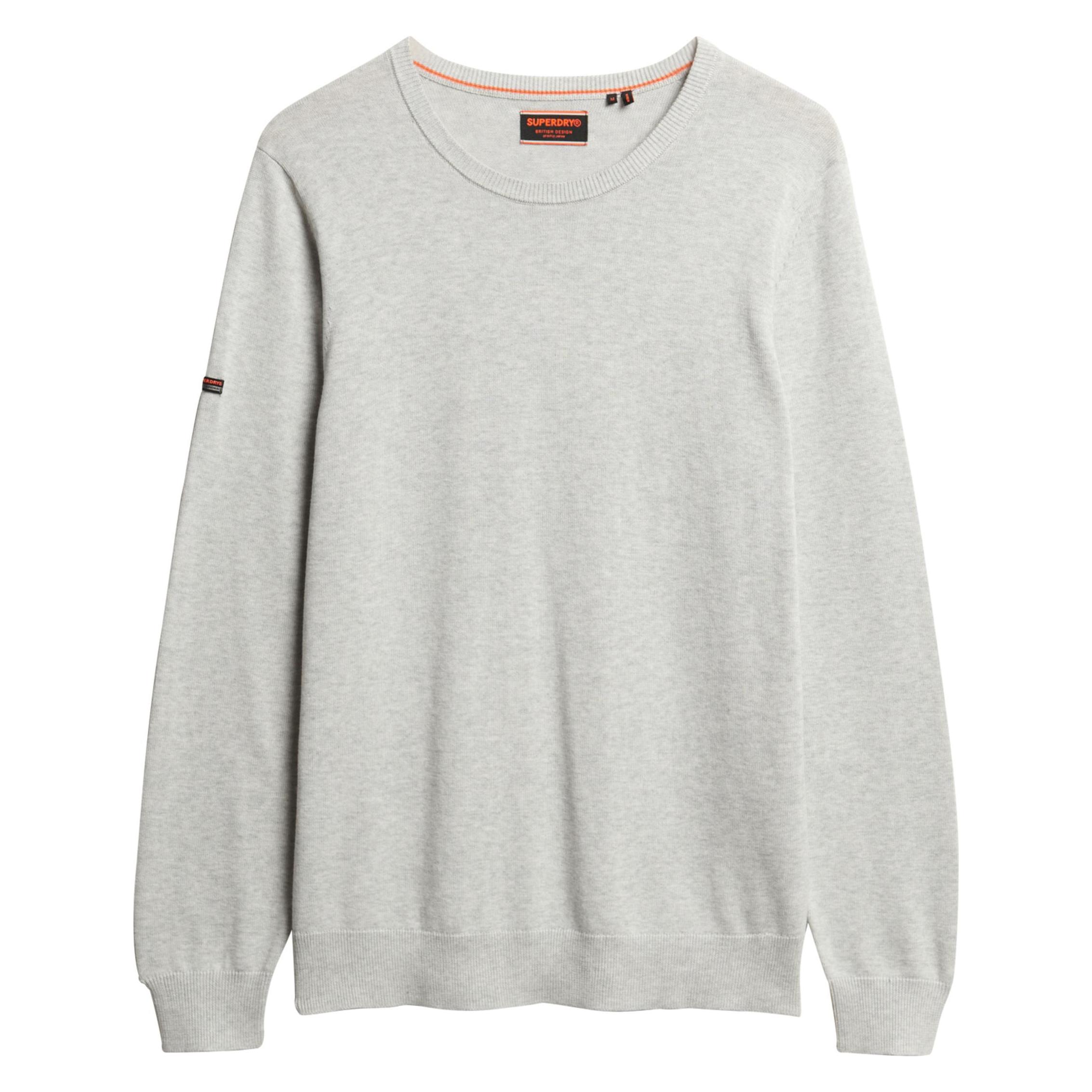 Superdry, Herren, Pullover, Leichtes Essentials Strick-Sweatshirt Mit Rundhalsausschnitt, Grau, (3XL)
