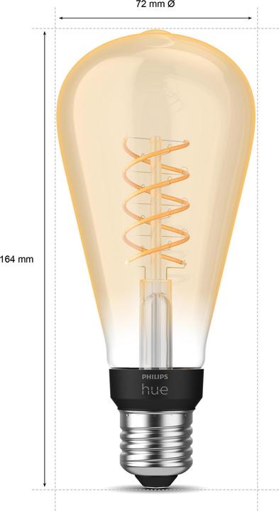 Produktbild Philips Hue Giant BT (E27, 7 W, 550 lm, 1 x, G)