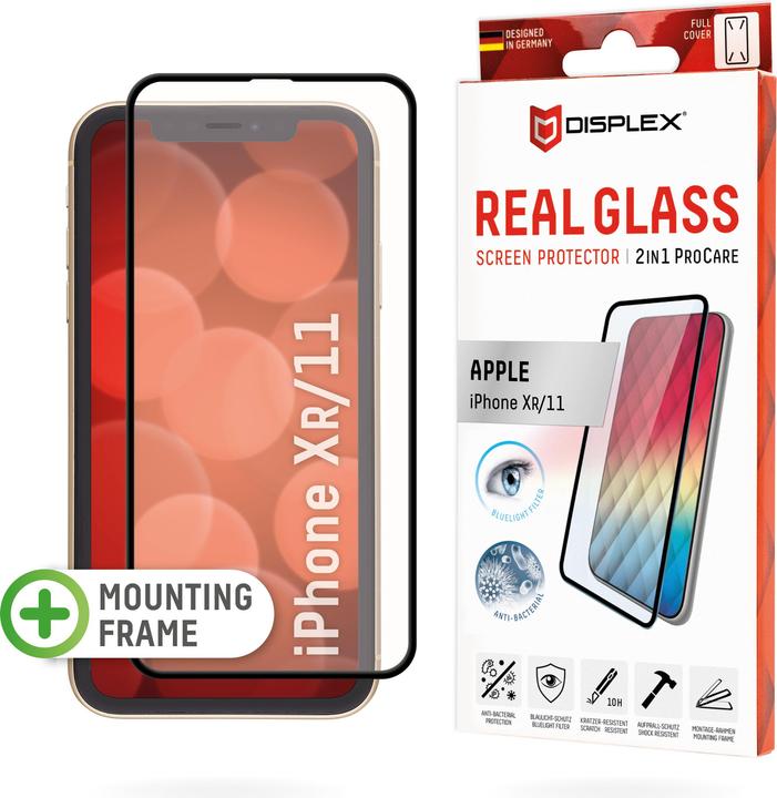 Produktbild Displex Full Cover Panzerglas (1 Stk., Apple iPhone XR, LG K11)