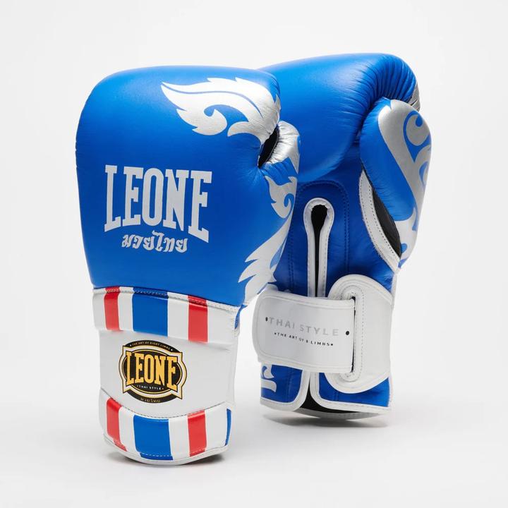 Actual product image Leone Boxhandschuhe Thai Style GN114 Blau (12 OZ, One size)
