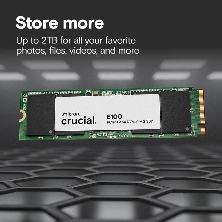 Produktbild Crucial E100 (2000 GB, M.2, M.2 2280)