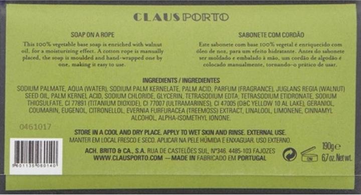 Productafbeelding Claus porto Zeep Op Een Touw Klassieke Geur (Harde zeep)