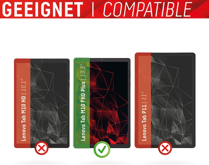 Immagine prodotto Displex Vetro per tablet, vetro protettivo per tablet (1 Pezzo/i, Tab M10 FHD Plus)
