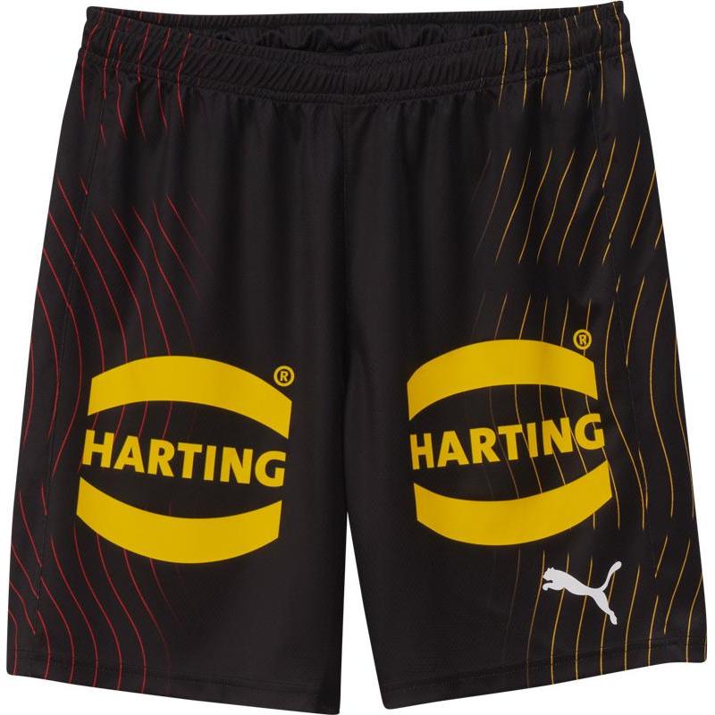 Puma, Herren, Sporthose, DHB Shorts with Sponsor (3XL), Schwarz, 3XL