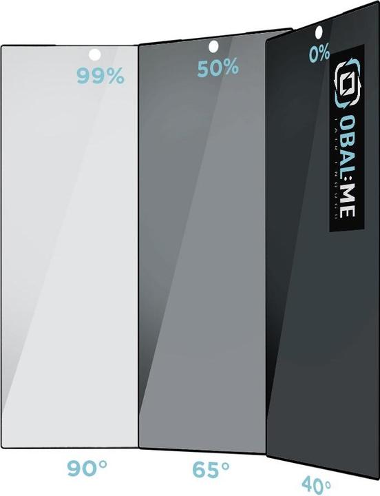 Produktbild Obal:Me Privacy 5D Glass Screen Protector for Samsung Galaxy S24 Ultra Black (1 Stk., Samsung Galaxy S24 Ultra)