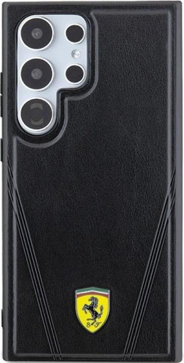 Actual product image Ferrari FEHMLP3BAK S928 czarny/black hardcase Hot Stamp V Lines MagSafe (Samsung Galaxy S24 Ultra)