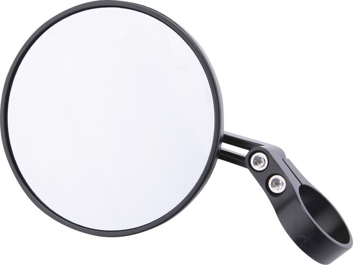 Actual product image Highsider CNC handlebar end mirror ENTERPRISE-EP1 black
