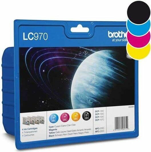 Produktbild Brother LC-970VALBPDR BK/C/M/Y BLISTER INK PACK (M, C, Y, BK)