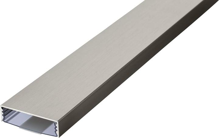 Alunovo Flacher selbstklebender Kabelkanal aus Edelstahl (100 cm) (Duct, 100 cm)