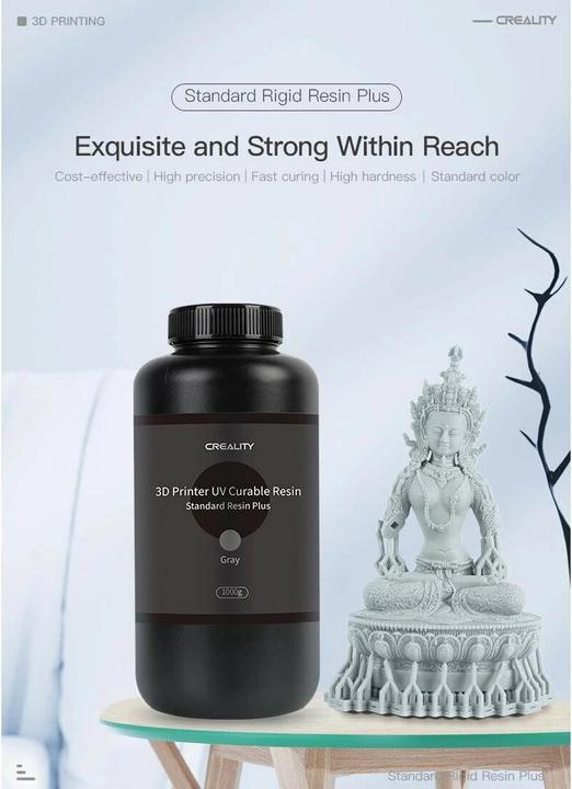 Image du produit Creality Resin Plus 1 kg, noir (Noir, 1000 g)