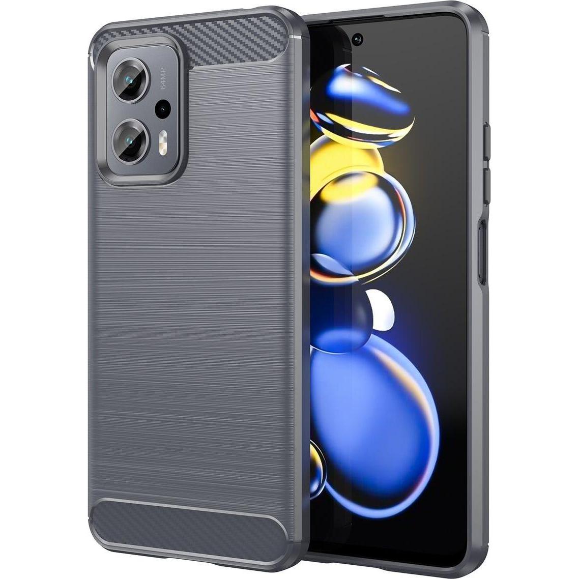 König Design Hülle Handy Schutz für Xiaomi Sony Samsung Case Cover Bumper Carbon Optik Etuis (Xiaomi Redmi Note 11T Pro+...