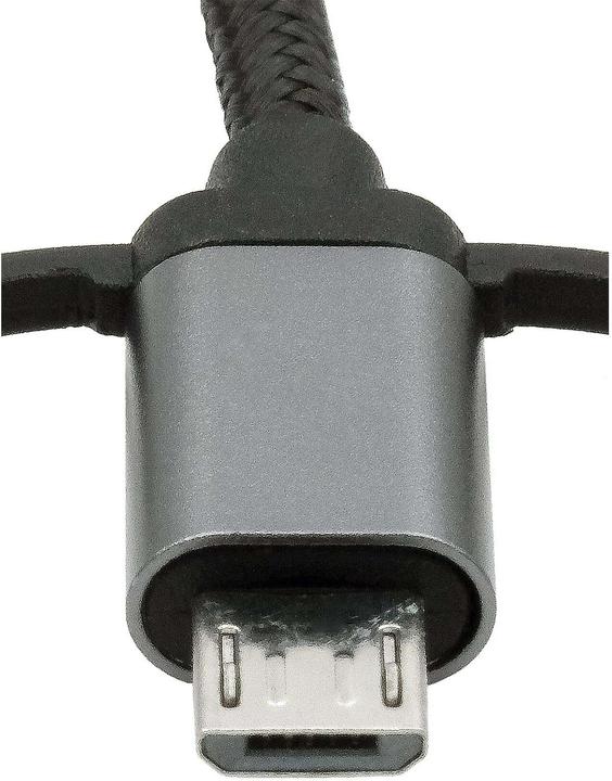 Produktbild Exsys 3-in-1 USB Lade- und Datenkabel (1 m, USB 2.0)