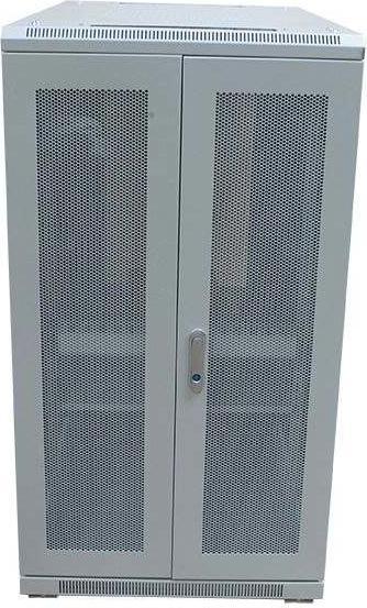 Produktbild Allnet 19 Schrank 12HE B600/T1000mm perforierte Blechtüren Lichtgrau SNB-Serie (12 HE, 19 Zoll Rack)