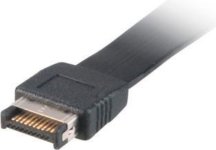 Produktbild Akasa USB-Konsole 20-poliger USB 3,1 Header (W) bis USB Typ A, USB-C (USB-C, 3 Ports)