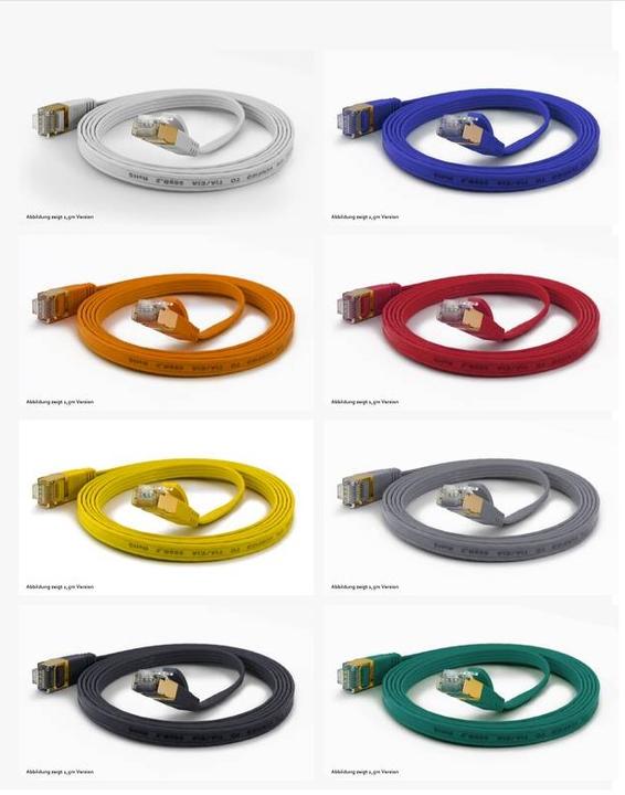 Immagine prodotto Wantec Cavo patch CAT6A FTP piatto (F/UTP, CAT6a, 1 m)