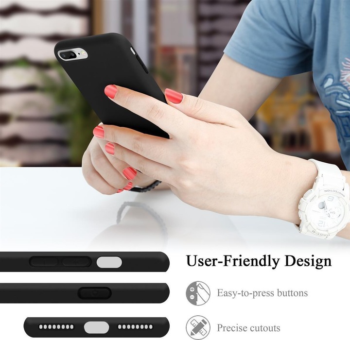 Produktbild Cadorabo TPU Liquid Silicone Case Cover (Apple iPhone 7 Plus, Apple iPhone 7s Plus, Apple iPhone 8 Plus)