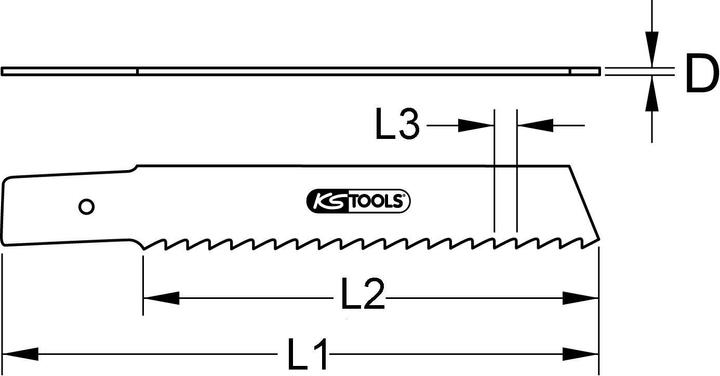 Actual product image KS Tools Sabre saw blade Rems, HSS bi-metal