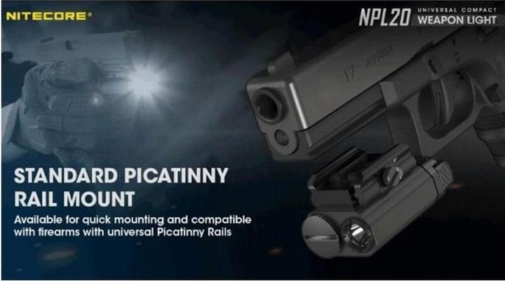 Actual product image Nitecore Weapon light NPL20 460 lm (6.45 cm, 460 lm)