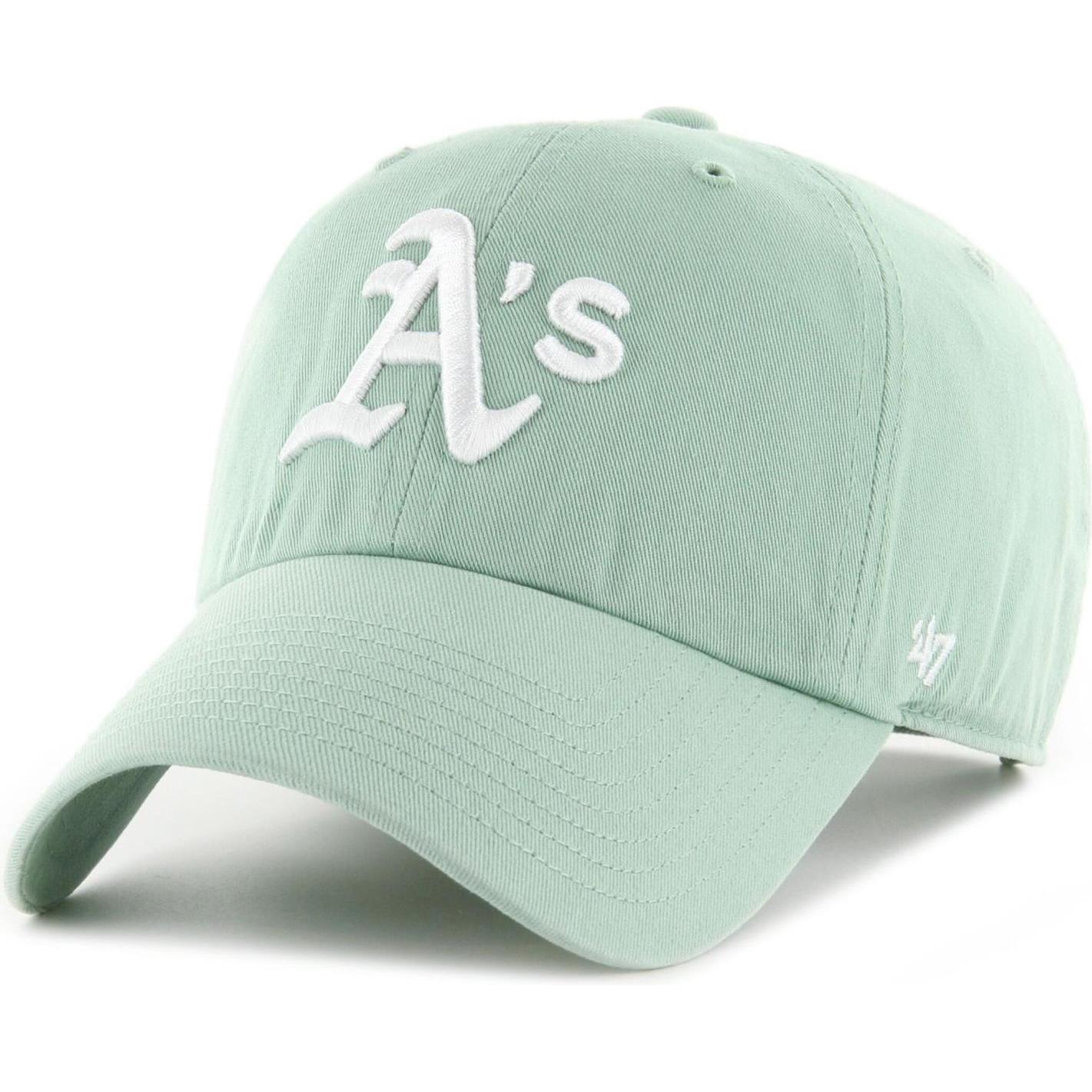 47 Brand, Herren, Cap, Strapback Clean Up Oakland Athletics, Grün