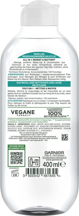 Actual product image Garnier Pure (Face toner, 400 ml)