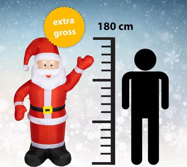 Produktbild Hermex Selbstaufblasend Weihnachtsmann Santa Claus Inflatable Santa Outdoor
