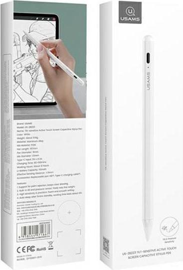 Image du produit Usams Stylet écran tactile actif rysik Pour iPad biały/white ZB223DRB01 (US-ZB223)
