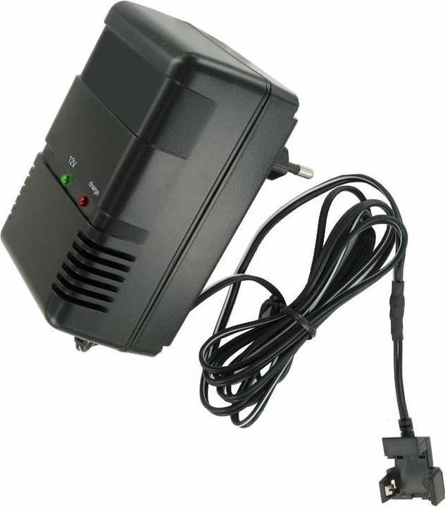 AccuCell Quick charger with clip contact suitable for Panasonic battery VW-VBF2E, MP1250