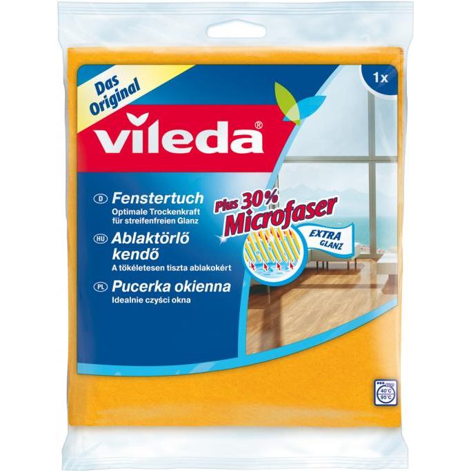 Vileda Fenstertuch, Reinigungsutensil, Gelb