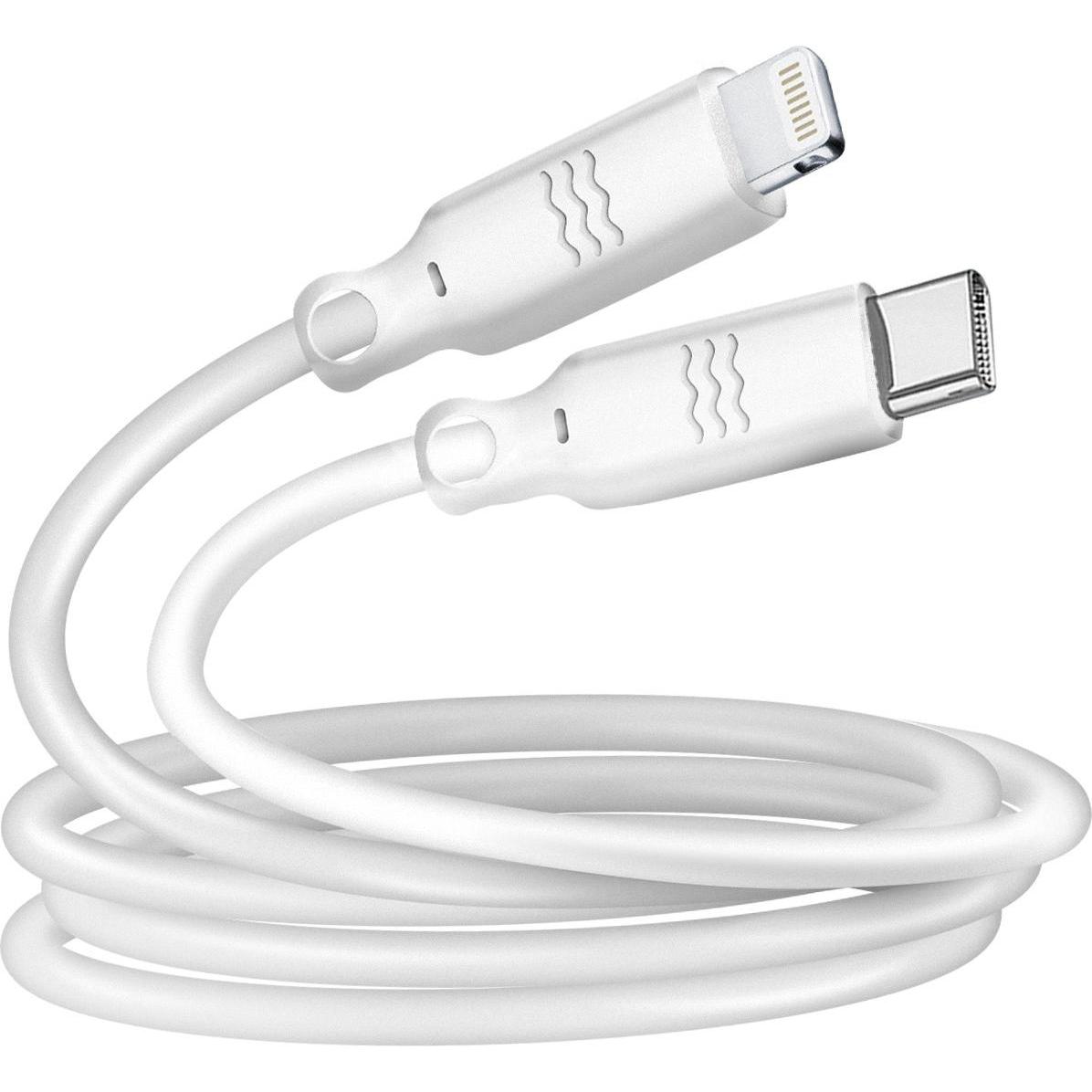 Bigben ECO USB-C zu Lightning-Kabel (1,2m), white (1.20 m), USB Kabel