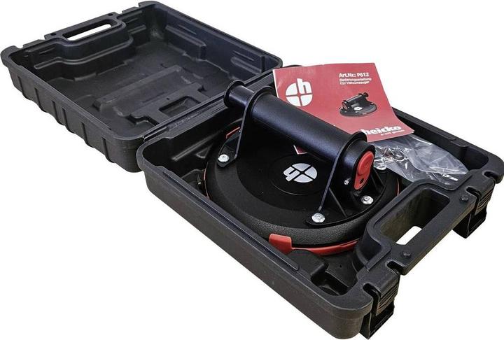 Heicko P612 Sollevatore a 1 testa con pompa del vuoto incorporata e indicatore di vuoto incluso. (140 kg)