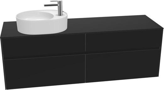 Actual product image Villeroy & Boch Collaro washbasin cabinet 1600x548x500 mm, 4 drawers, for washbasin left, C066L (167 x 62 x 57 cm)