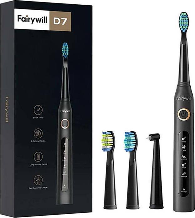 Immagine prodotto Fairywill Spazzolino sonico FW-507 (nero) (Spazzolino sonico)