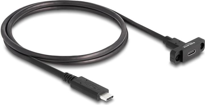 Productafbeelding Delock SuperSpeed USB 10 Gbps 1m voor installatie zwart (1 m, USB 3.2 Gen 2)