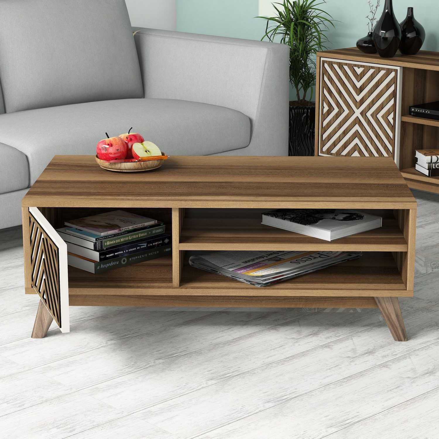 Hanah Home, Couchtisch + Beistelltisch, Martin (105 x 38 x 60 cm)