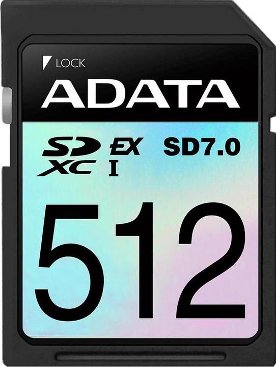 Actual product image Adata SD Card SDXC Premier Extreme (512 GB, SDXC, U3, UHS-I)