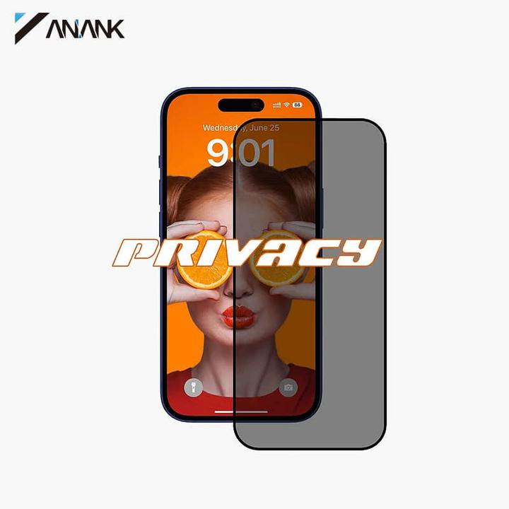 Anank - 2.5D 5X Reinforced 180° Privacy Screen Protector - iPhone 17 - Clear (1 Stück, Apple iPhone 17)