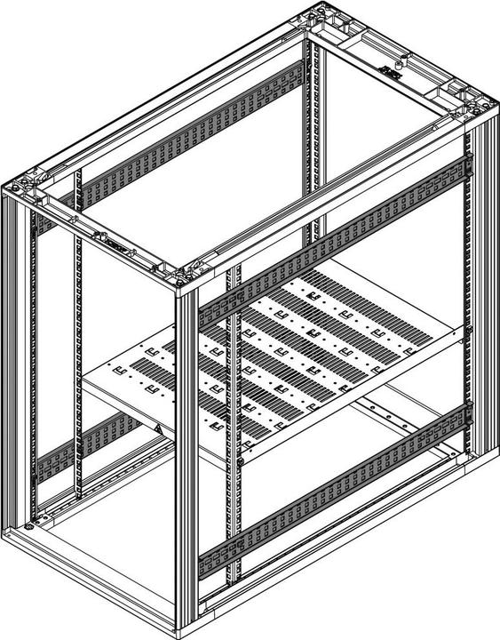 Schroff Traverses de profondeur Novastar 800T ALZN (2x)