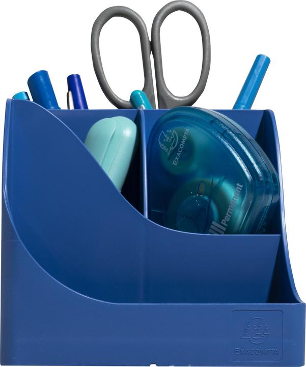 Image du produit Exacompta Pochette multi-usages Pen Wave, 4 compartiments, bleu